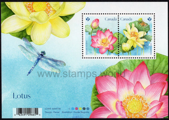 Canada. 2018 Lotus. MNH
