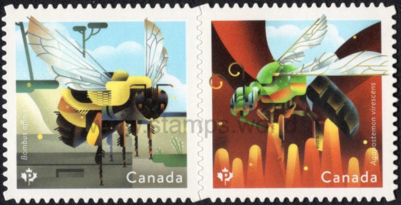 Canada. 2018 Bees. MNH