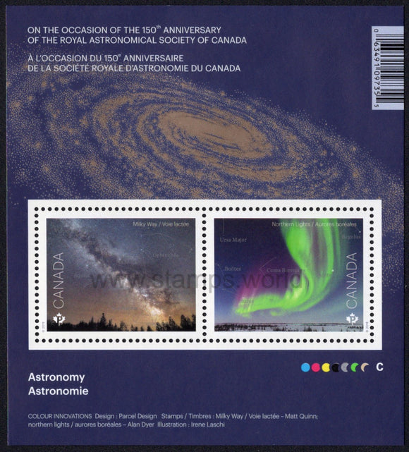 Canada. 2018 Astronomy. MNH