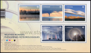 Canada. 2018 Weather Wonders. MNH