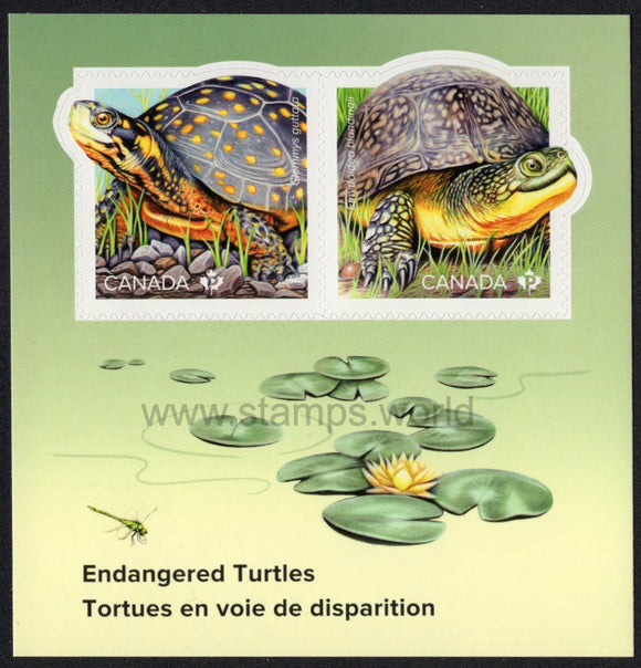 Canada. 2019 Endangered Turtles. MNH