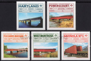 Canada. 2019 Historic Covered Bridges. MNH