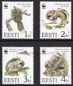 Estonia. 1994 WWF. Flying Squirrel. MNH