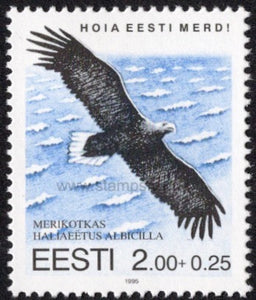Estonia. 1995 White-tailed Eagle. Keep the Estonian Sea Clean. MNH