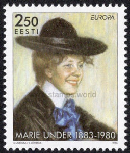 Estonia. 1996 Europa. Famous Women. Marie Under. Poetess. MNH
