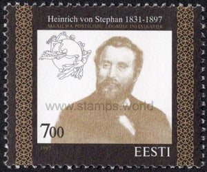 Estonia. 1997 Heinrich von Stephan. UPU. MNH
