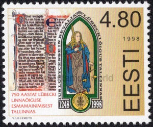Estonia. 1998 750 Years of Lubeck Law in Tallinn. MNH