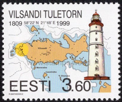 Estonia. 1999 Vilsandi Lighthouse. MNH