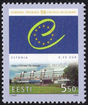 Estonia. 1999 50 Years of Council of Europe. MNH