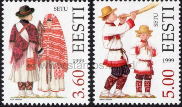 Estonia. 1999 Estonian Folk Costumes. MNH