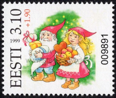 Estonia. 1999 Christmas. Lottery stamp. MNH