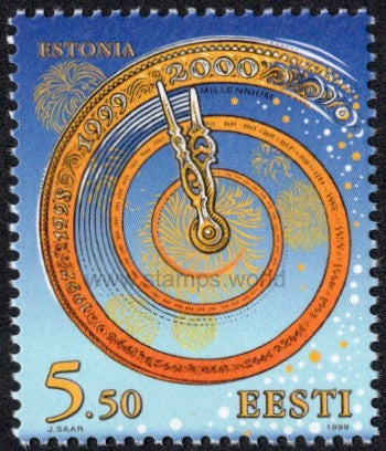 Estonia. 1999 Happy New Year. Millennium. MNH
