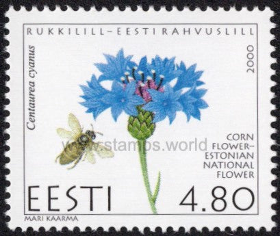 Estonia. 2000 Cornflower. National Flower. MNH