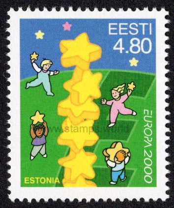 Estonia. 2000 Europa. Tower of 6 Stars. MNH