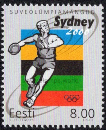 Estonia. 2000 Olympic Games. Sydney. MNH