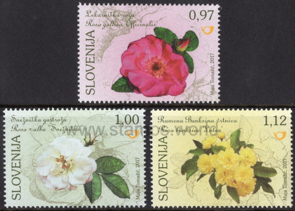 Slovenia. 2017 Roses. MNH