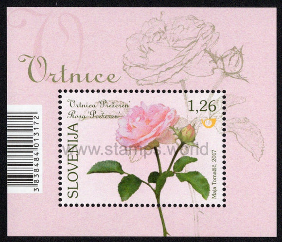 Slovenia. 2017 Roses. MNH