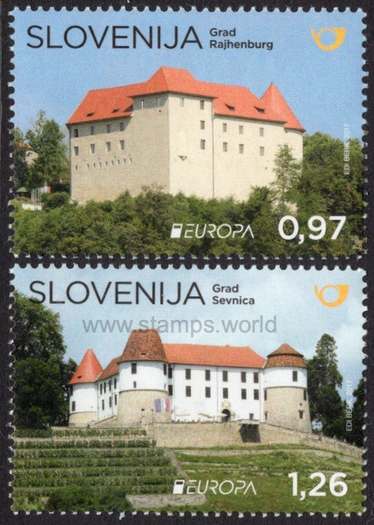 Slovenia. 2017 Europa. Castles. MNH