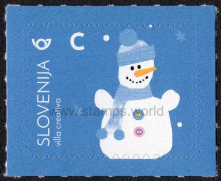 Slovenia. 2017 New Year. Snowman. MNH