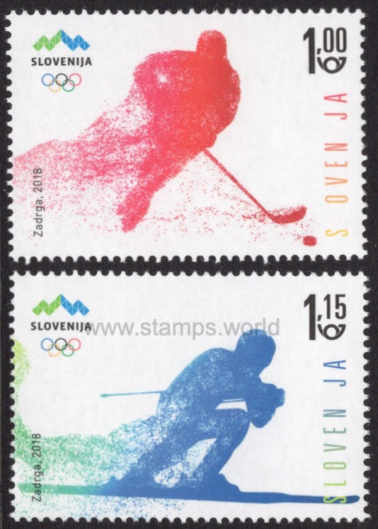 Slovenia. 2018 Winter Olympic Games. PyeongChang. MNH