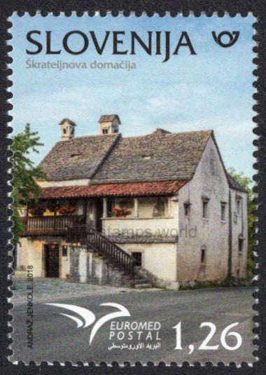 Slovenia. 2018 Euromed. Houses of the Mediterranean. MNH