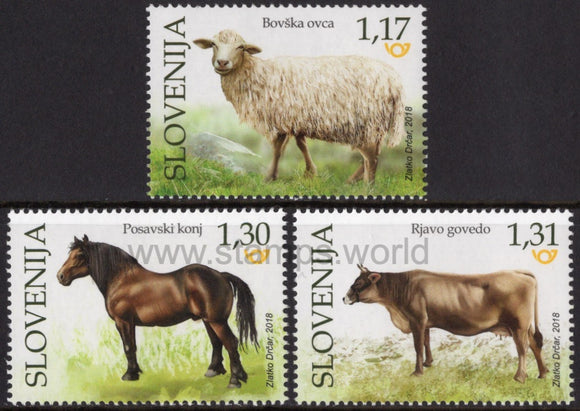 Slovenia. 2018 Domestic Animals. MNH