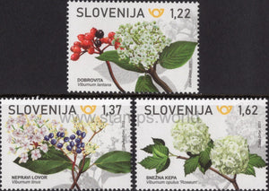 Slovenia. 2021 Flora. Wild Shrubs. MNH