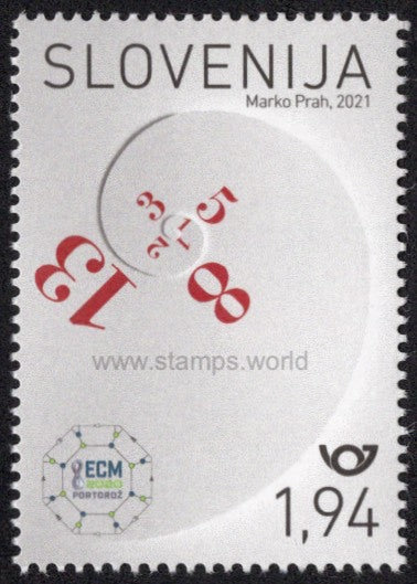 Slovenia. 2021 8th European Congress of Mathematics. MNH