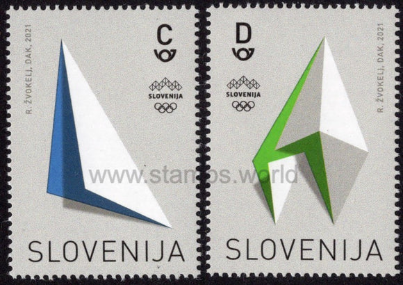 Slovenia. 2021 Olympic Games 2020. Tokyo. Sailing and Climbing. MNH