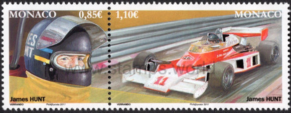 Monaco. 2017 James Hunt. Formula 1 Legend. MNH