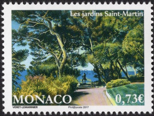 Monaco. 2017 Saint Martin's Gardens. MNH