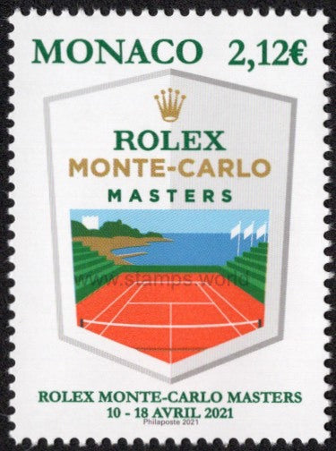 Monaco. 2021 Monte-Carlo Rolex Masters. Tennis. MNH