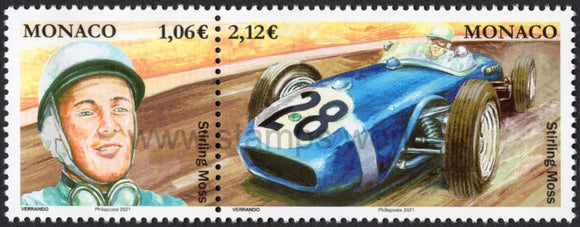 Monaco. 2021 Stirling Moss. Formula 1 Legend. MNH