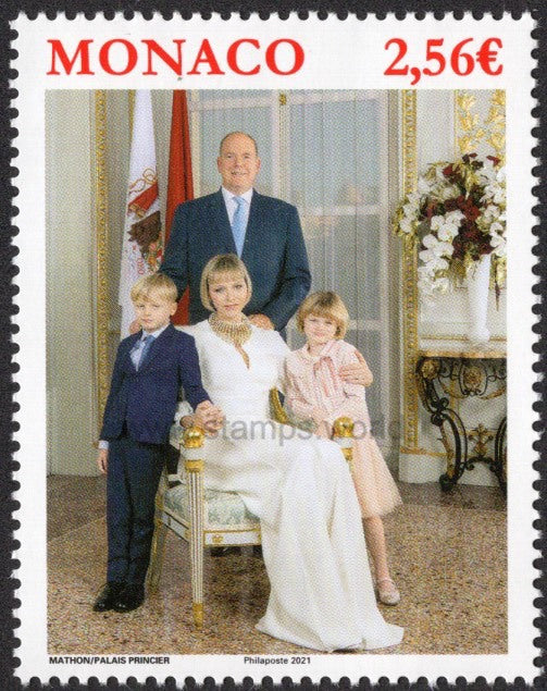 Monaco. 2021 Official Photo of Royal Family. MNH