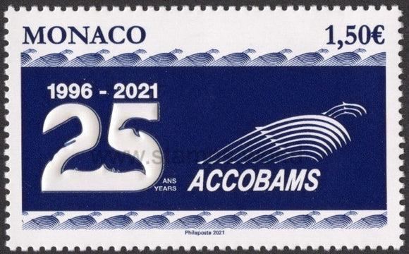 Monaco. 2021 25 Years of ACCOBAMS. MNH
