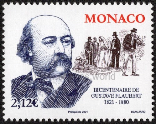 Monaco. 2021 Gustave Flaubert. MNH