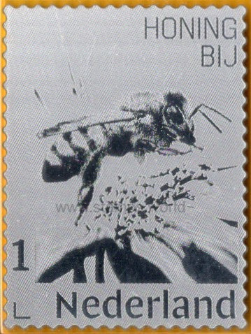 Netherlands. 2022 Honeybee. Silver stamp. MNH
