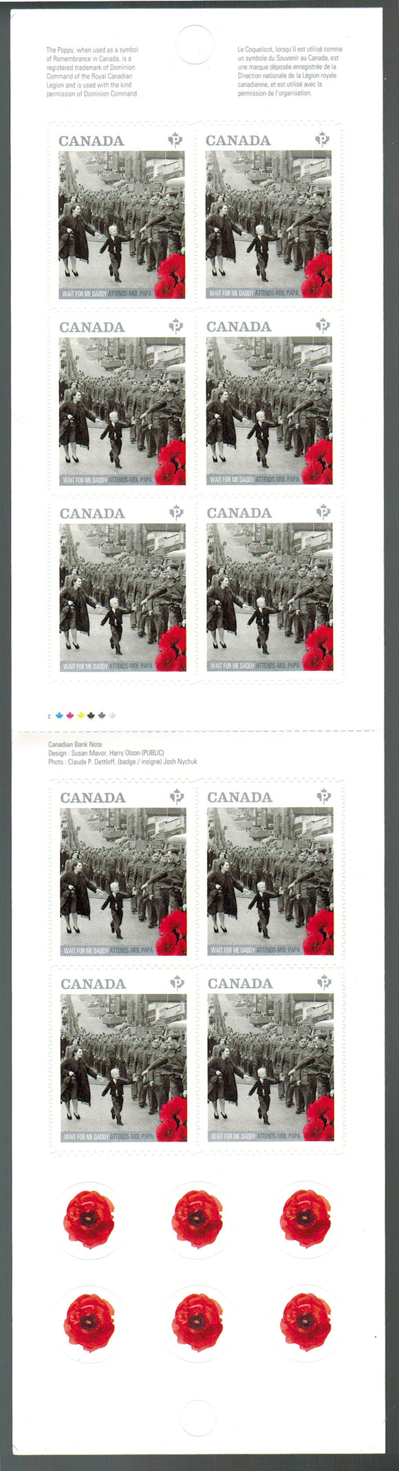 Canada. 2014 Wait for Me Daddy. MNH