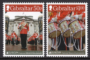 Gibraltar. 2014 Europa. Musical Instruments. MNH