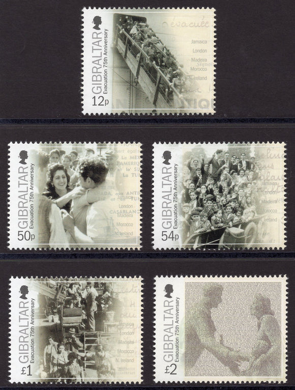 Gibraltar. 2014 75th Anniversary of the Evacuation. MNH