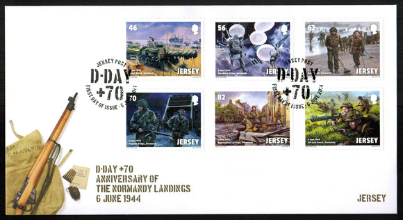 Jersey. 2014 The 70th Anniversary of D-Day FDC