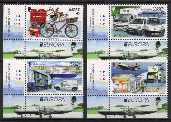 Jersey. 2013 Europa. Postal Vehicles MNH