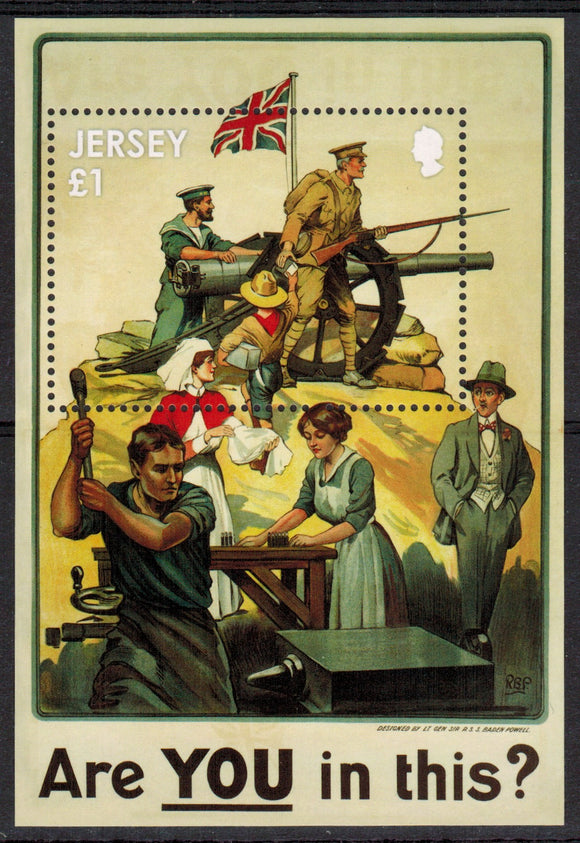 Jersey. 2014 100 years of World War I MNH