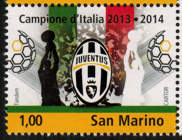 San Marino. 2014 Juventus Italian Champion 2013-2014. MNH