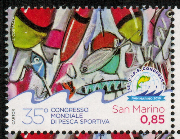 San Marino. 2014 35th World Convention of the International Confederation of Sportfishing MNH
