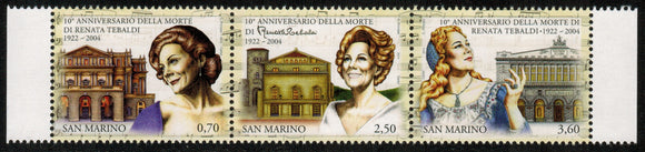 San Marino. 2014  Renata Tebaldi MNH