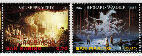 San Marino. 2013 Verdi and Wagner MNH