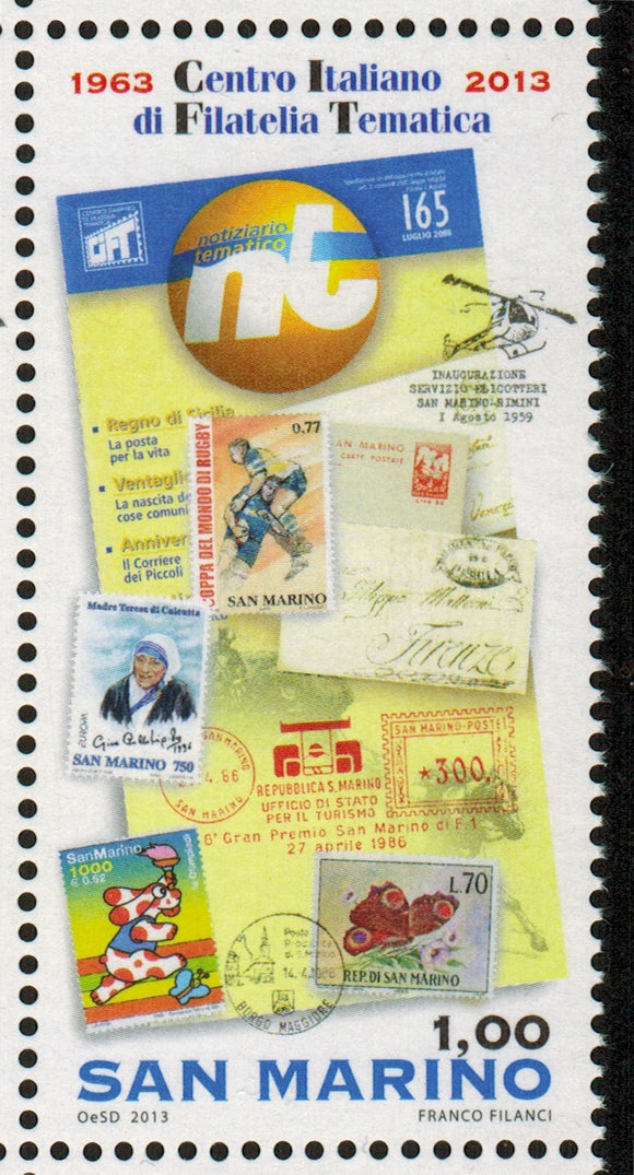 San Marino. 2013 Italian Thematic Philately Centre MNH