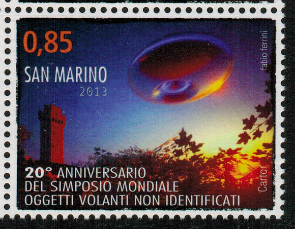 San Marino. 2013 World symposium about UFO MNH
