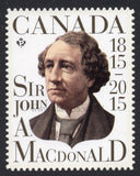 Canada. 2015 Sir John A. Macdonald. MNH